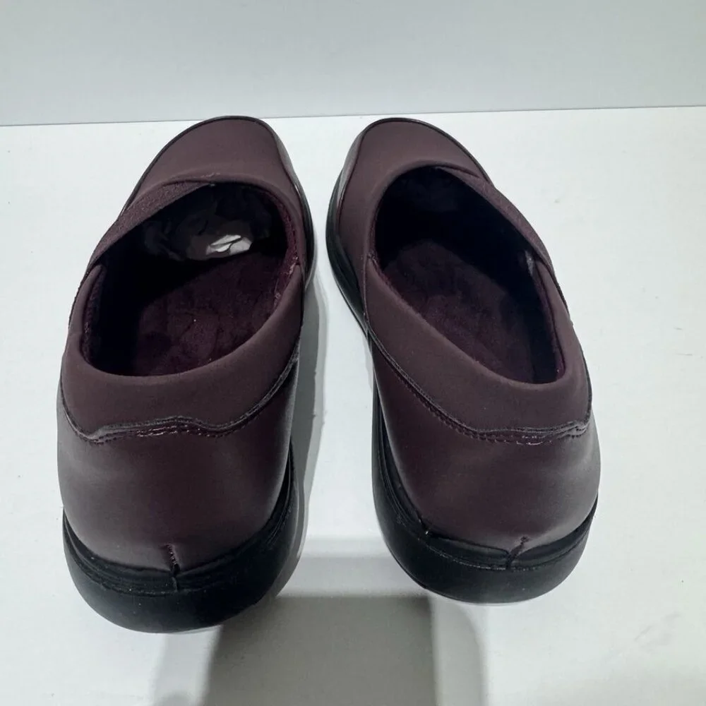 Easy Street Womens Irene Loafer Burgundy Size 7WW